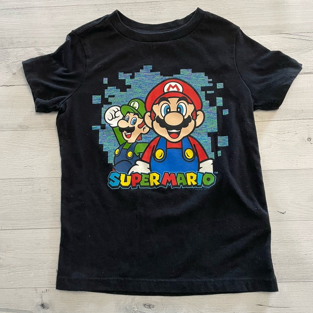 Old navy kids super mario shirt XS‎ size 5